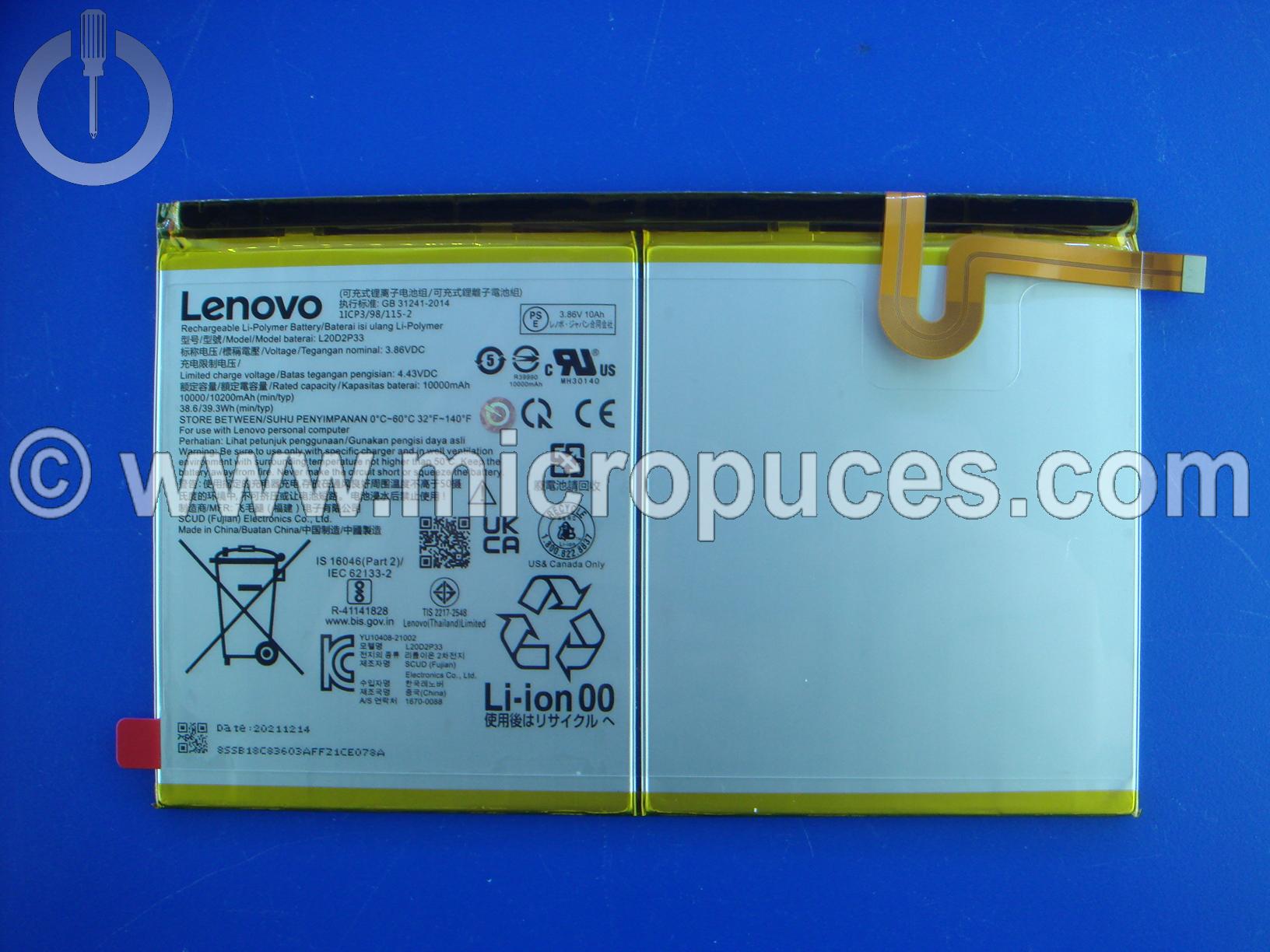 Batterie pour LENOVO Yoga Tab 13 (Lenovo YT-K606F)