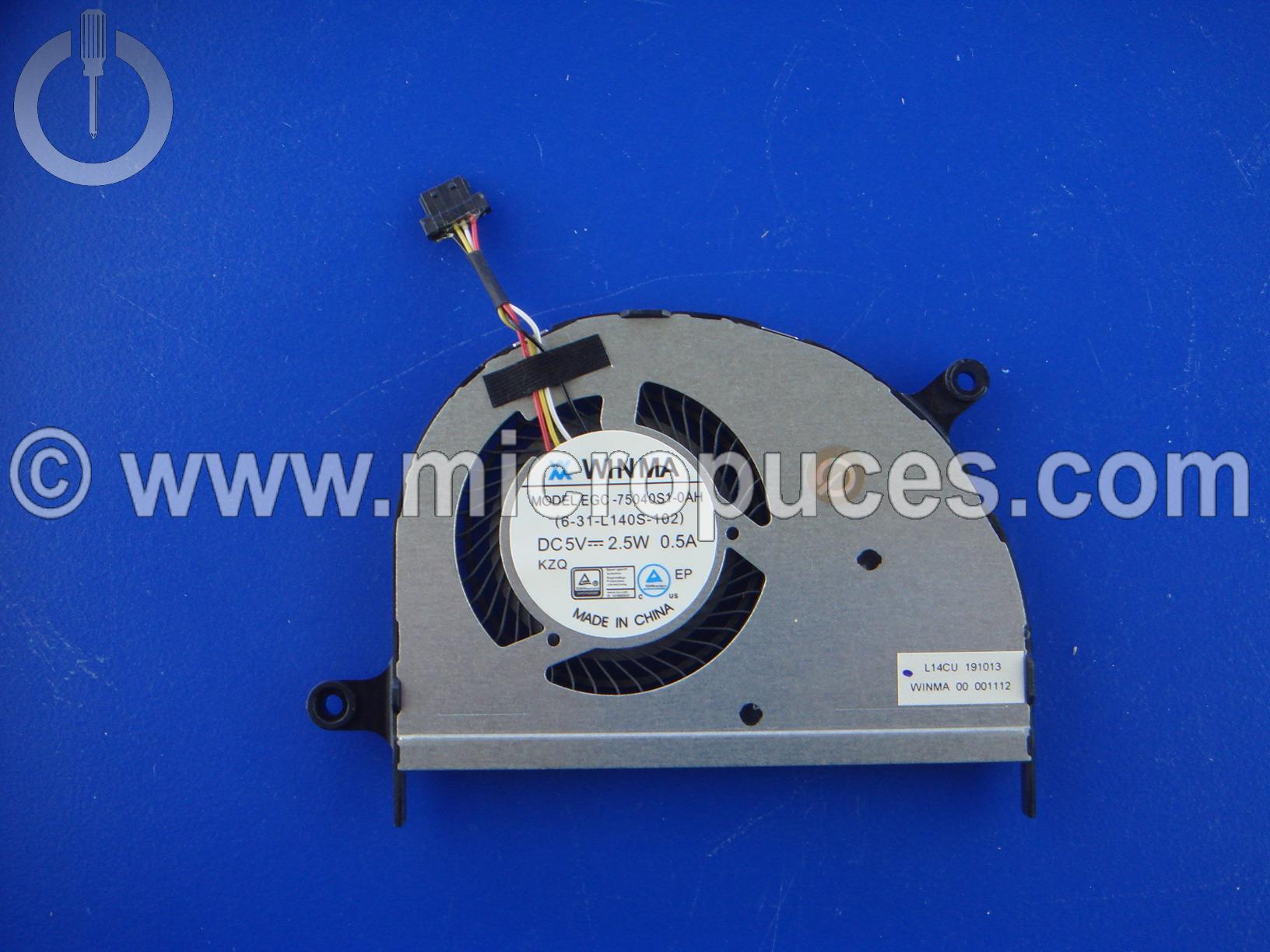 Ventilateurs pour Clevo L140