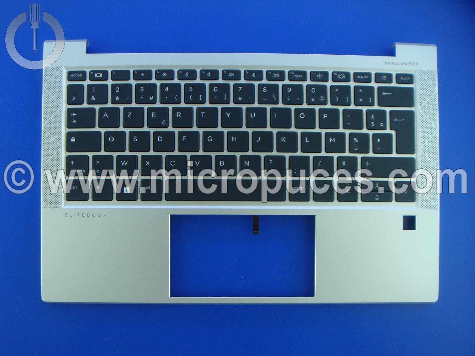 Clavier + plasturgie de dessus pour HP Elitebook 830 G7 ( r�tro �clair� ) - sans touche priv�