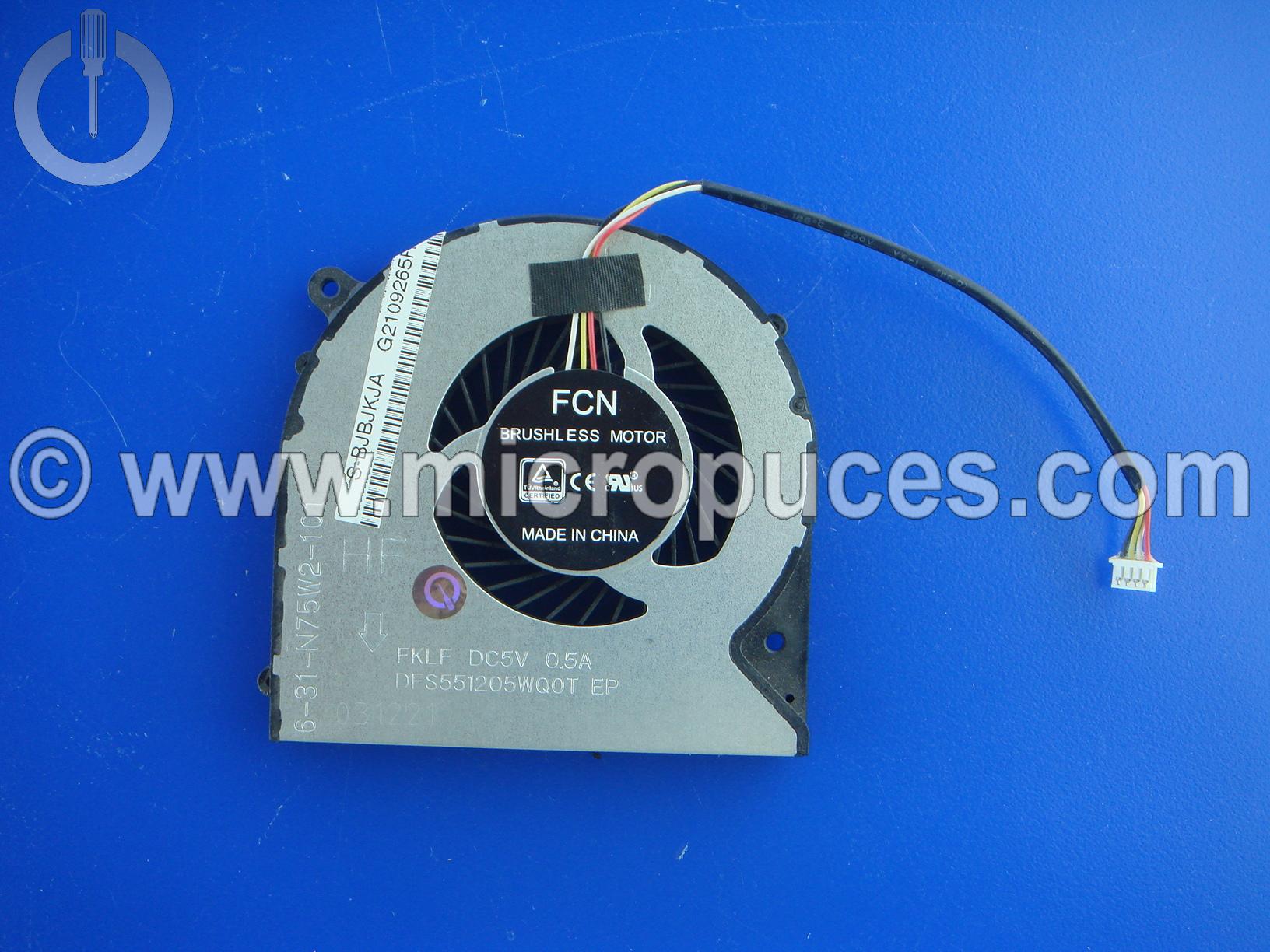 Ventilateur GPU pour CLEVO N750 pour Terra Mobile 1515