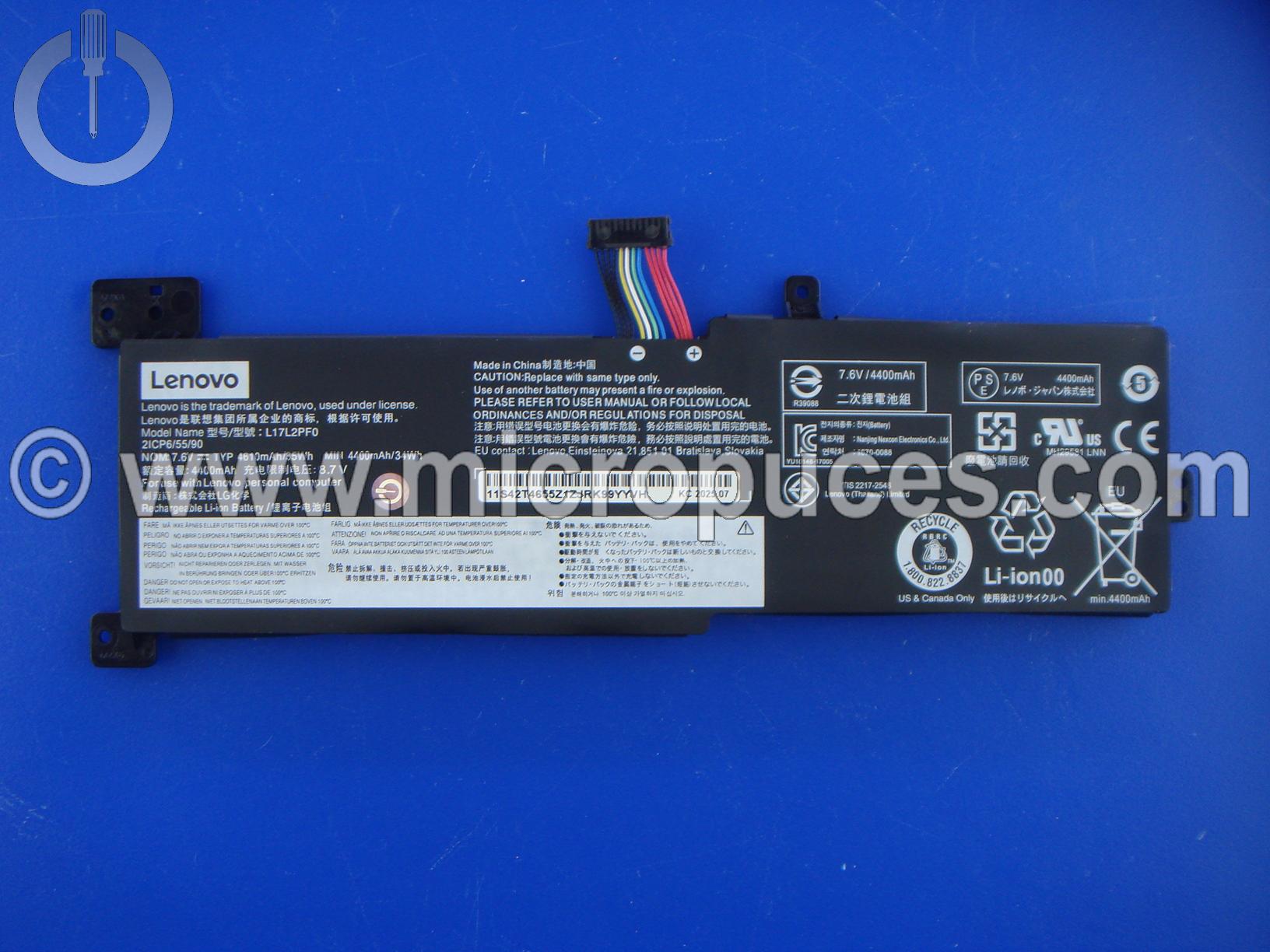 Batterie d'origine LENOVO L17M2PF1 pour Ideapad 330