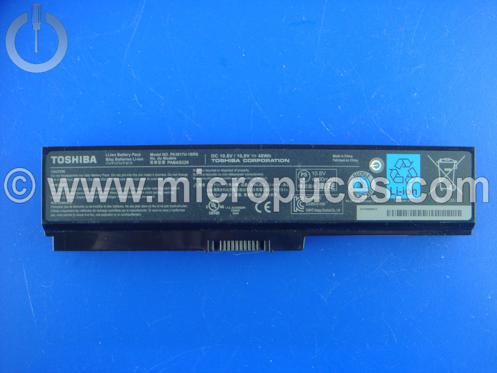 Batterie d'origine PA3817U-1BRS pour Toshiba