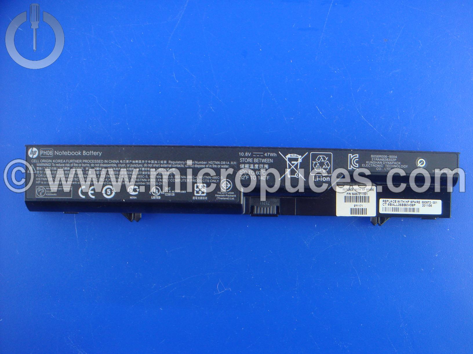 Batterie d'origine pour HP Probook 4320S 4420S