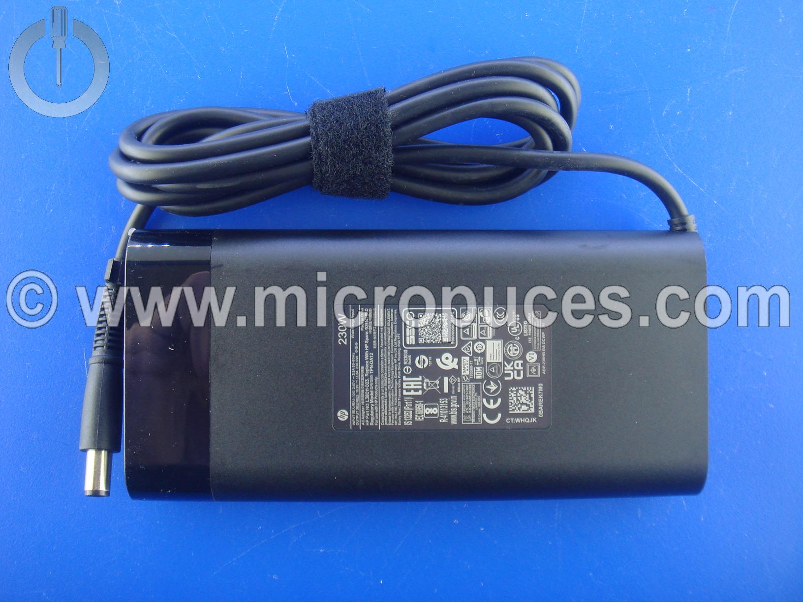 Chargeur pour HP OMEN 17 19.5V 11,6A 230W