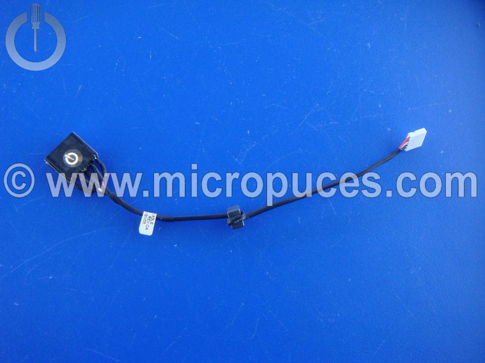 C�ble alimentation pour LENOVO G50 (version DIS 15 cm)