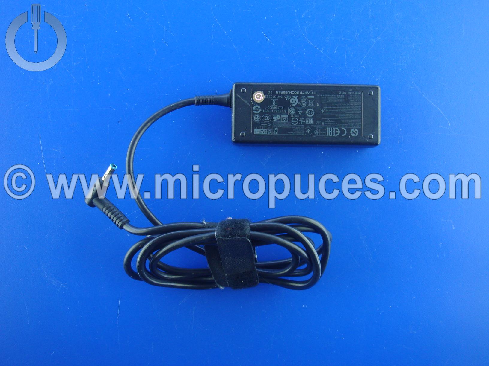 Chargeur Alimentation d'origine 19.5V 2.31A pour HP ( 45w conn bleu )