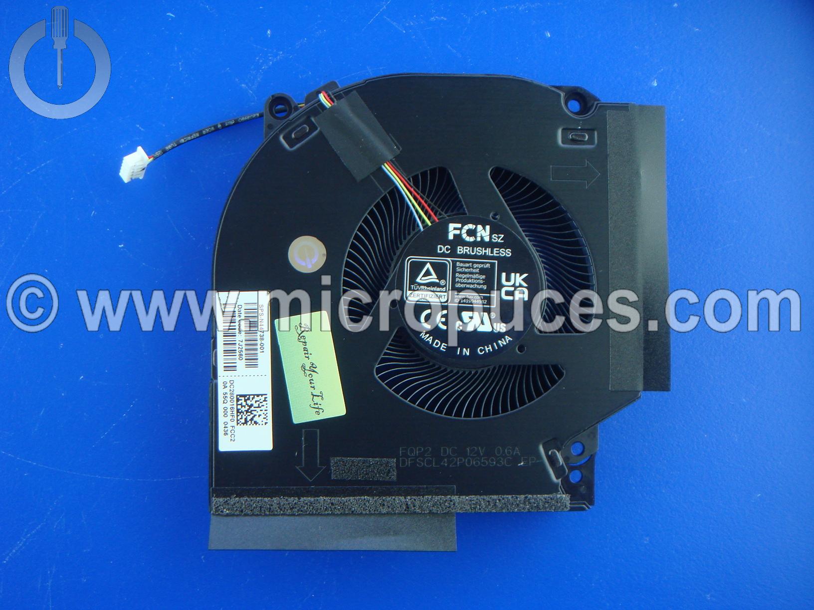 Ventilateur GPU pour HP Victus 16-R