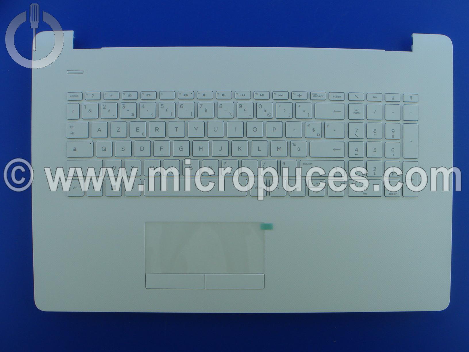 Clavier + plasturgie de dessus pour HP Pavilion 17-q blanc