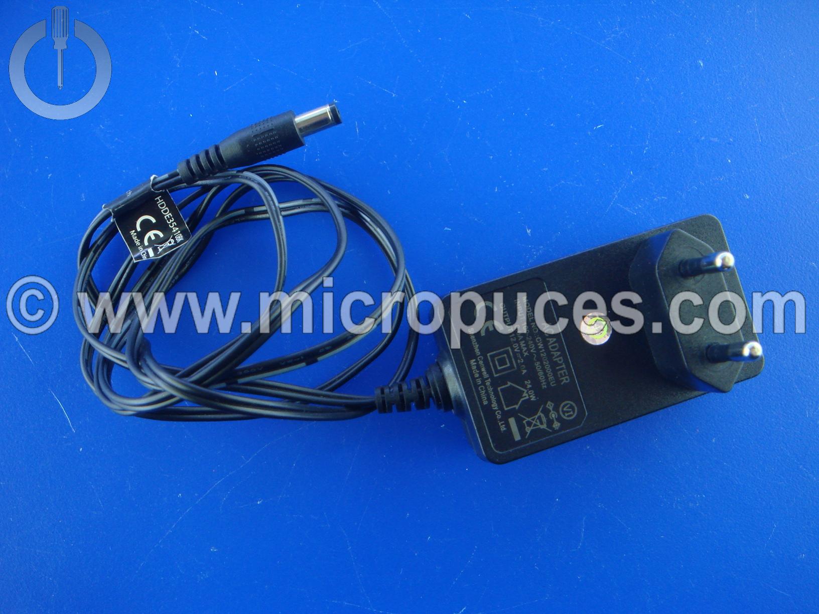 Chargeur Alimentation 12V 2A Thomson (embout 3.5mm)