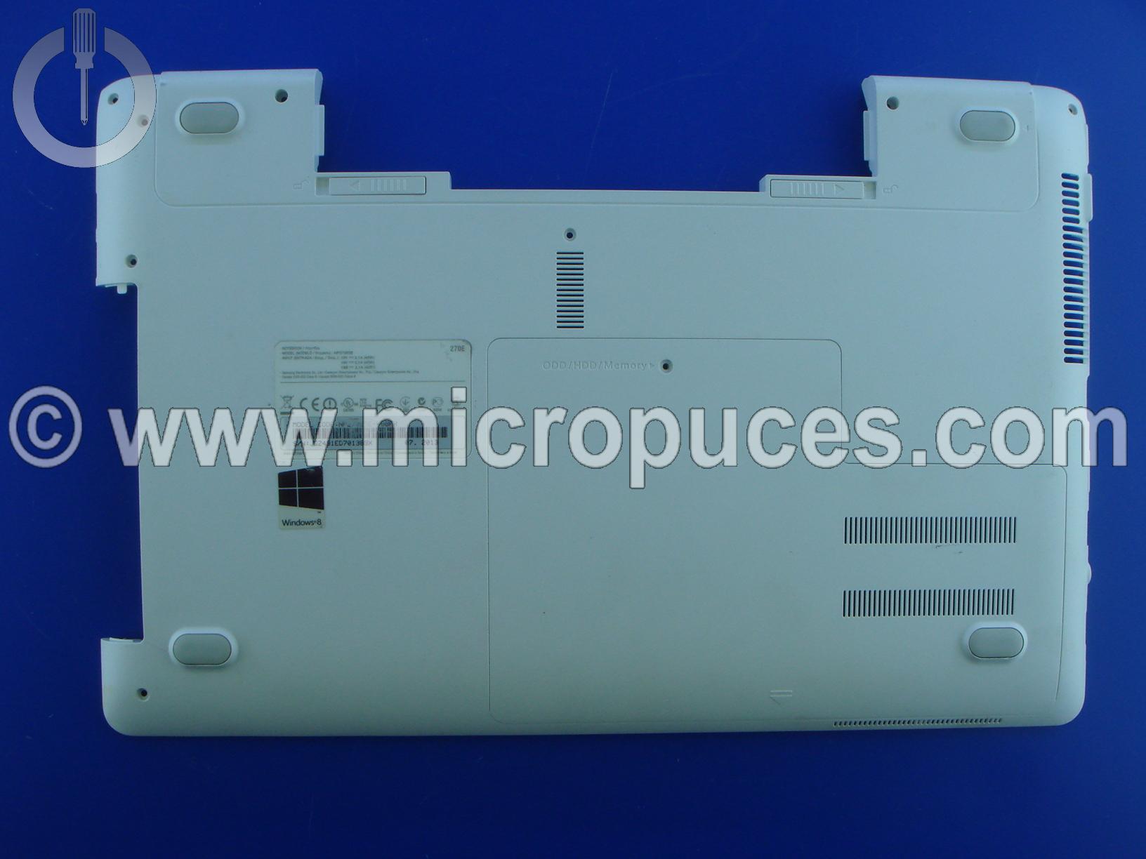 Plasturgie Bottom case blanche pour SAMSUNG NP270E5E