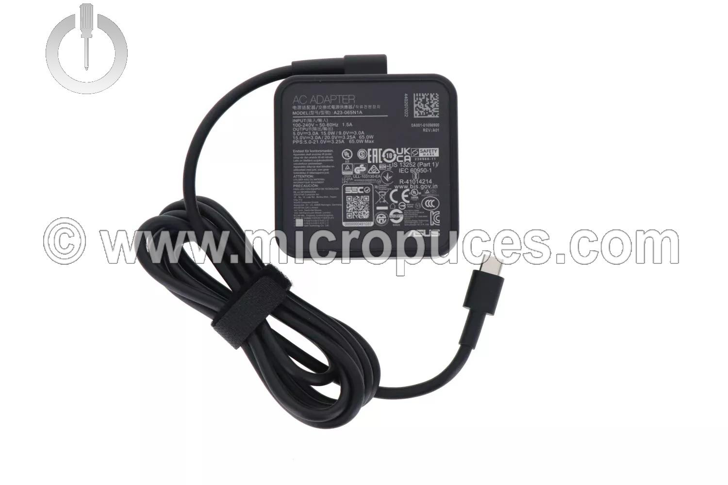 Chargeur 65W Asus type C