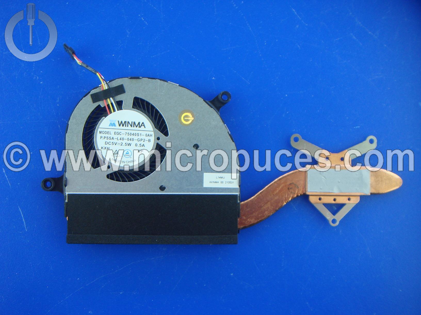 Ventirad pour Clevo L140