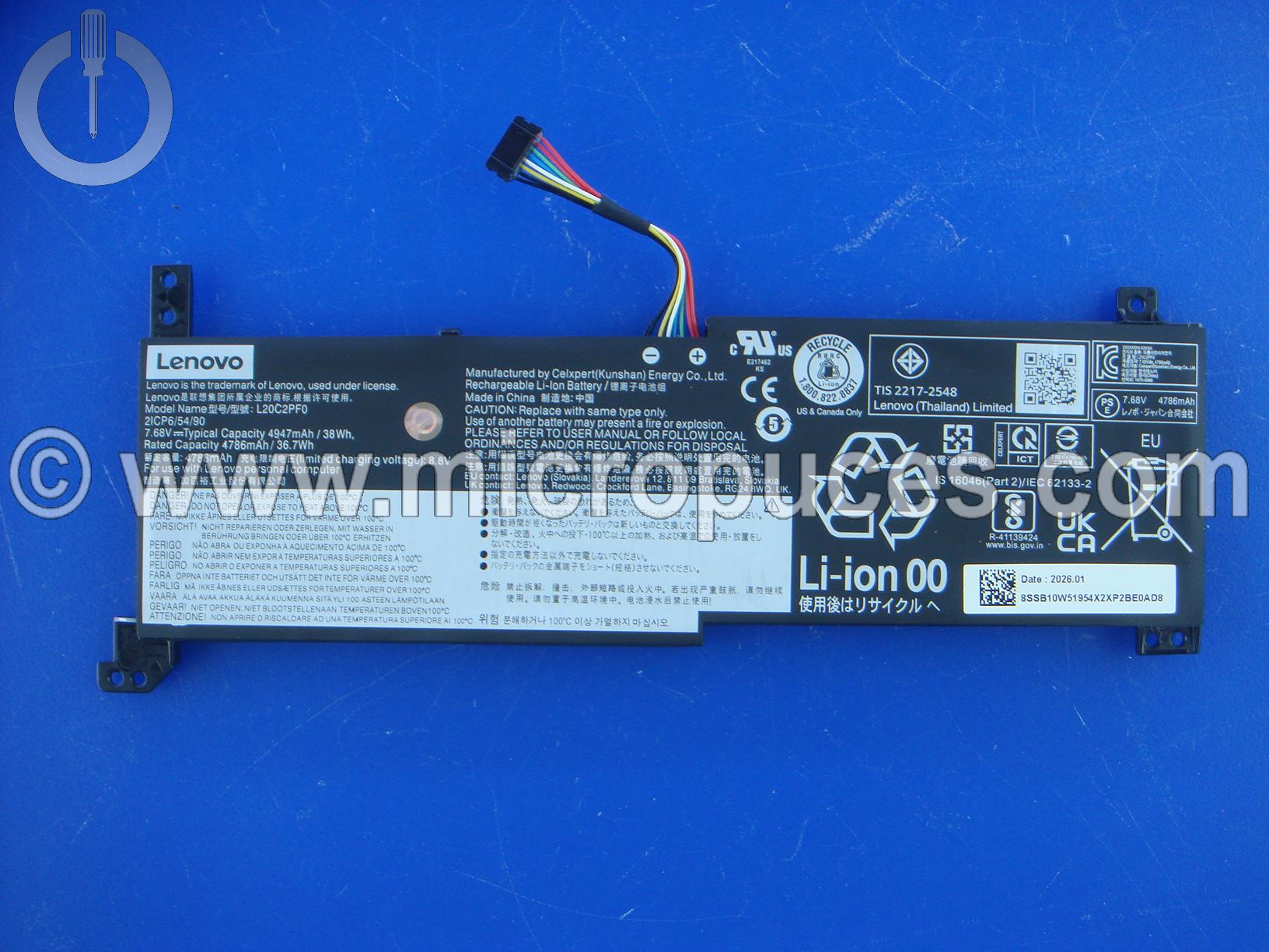 Batterie pour Lenovo IdeaPad 3-15ITL6