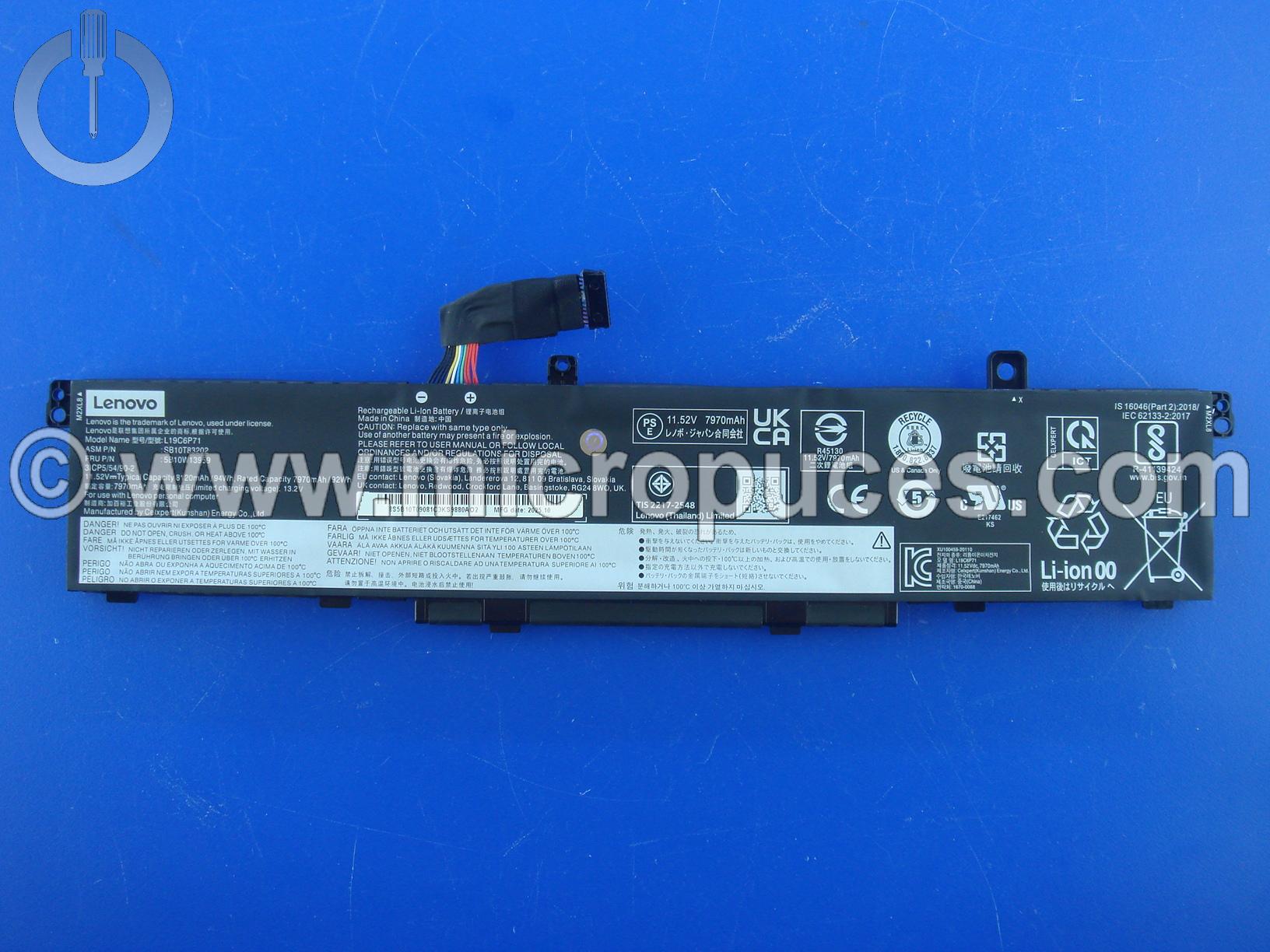 Batterie pour Lenovo ThinkPad P17