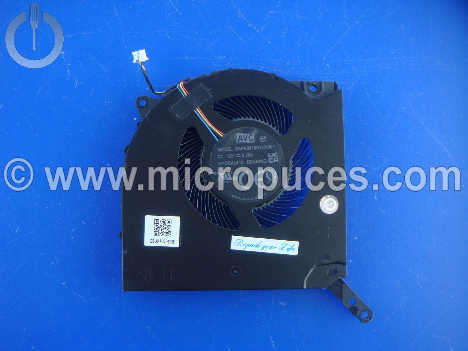 Ventilateur CPU pour LENOVO Legion 5I pro 2022 - 12V/0.5A