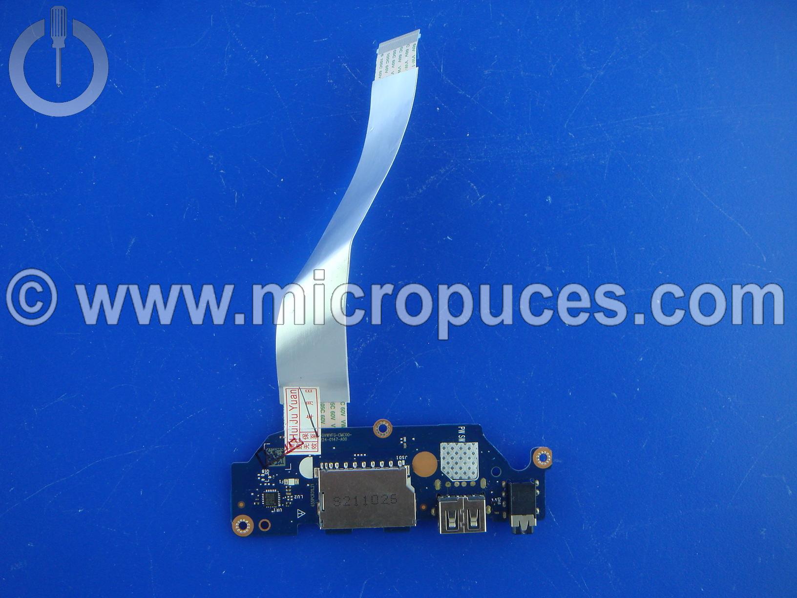 Carte fille usb, audio jack, lecteur de carte pour Dell Inspiron 15 3511