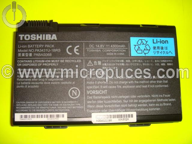 Batterie TOSHIBA PA3431U-1BRS