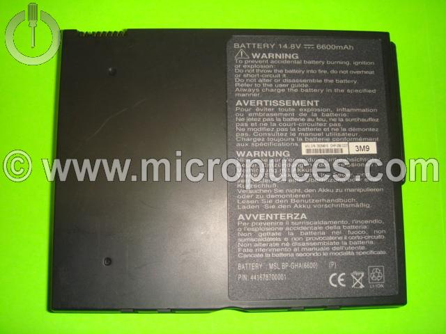 Batterie PACKARD BELL MSL BP-GHA(4400)