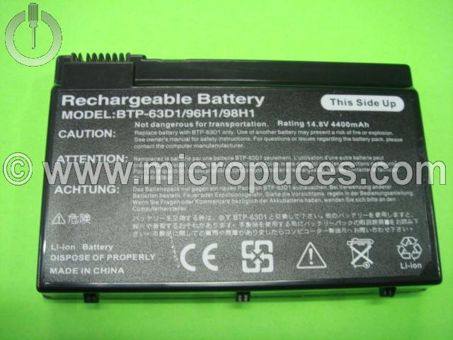 Batterie BTP-96H1 pour Acer Aspire 5020