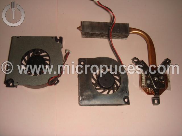 Radiateur + ventilateur CPU pour TOSHIBA Qosmio F10 F15