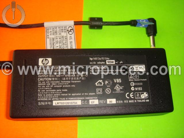 Chargeur Alimentation 19V 4.75A pour HP COMPAQ