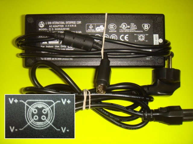 Chargeur Alimentation 20V 8A 0226A20160