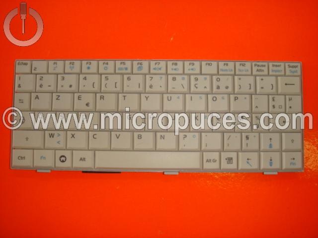 Clavier AZERTY pour ASUS Eeepc 900 Blanc