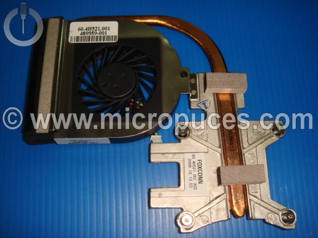 Radiateur + ventilateur CPU AMD pour Compaq Presario CQ50 CQ60