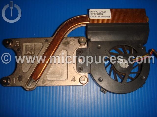 Radiateur + ventilateur CPU pour DELL Inspiron 2200