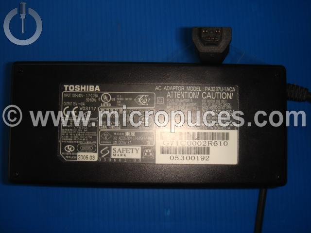 Chargeur Alimentation 15V 8A Pour TOSHIBA Qosmio