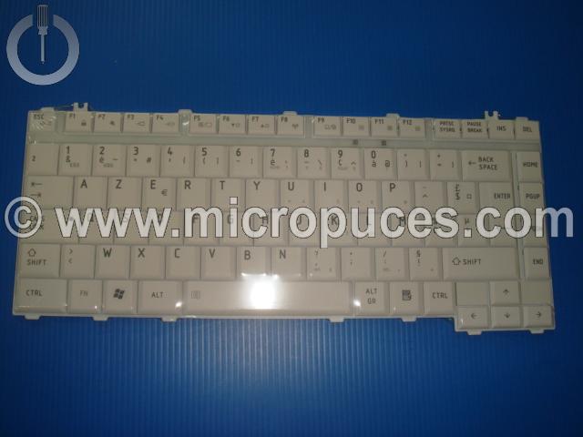 Clavier * NEUF * AZERTY blanc pour TOSHIBA Satellite A300 M200 M300