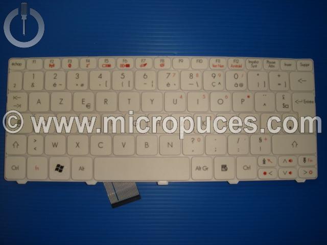 Clavier * NEUF * AZERTY blanc pour ACER Aspire One 532H