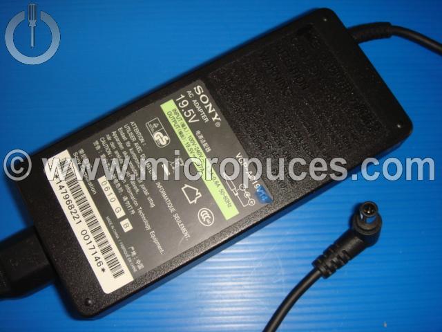 Chargeur Alimentation 19.5V 4.7A pour Sony VGP-AC19V14