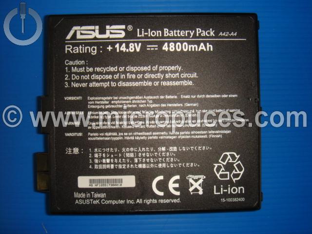 Batterie ASUS A42-A4 pour ASUS Z8100 et A4