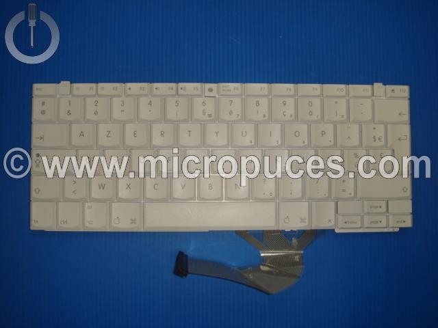 Clavier AZERTY blanc pour APPLE Ibook G4