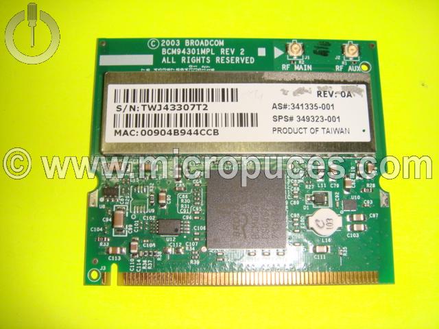 Carte WIFI miniPci Broadcom BCM94301MPL